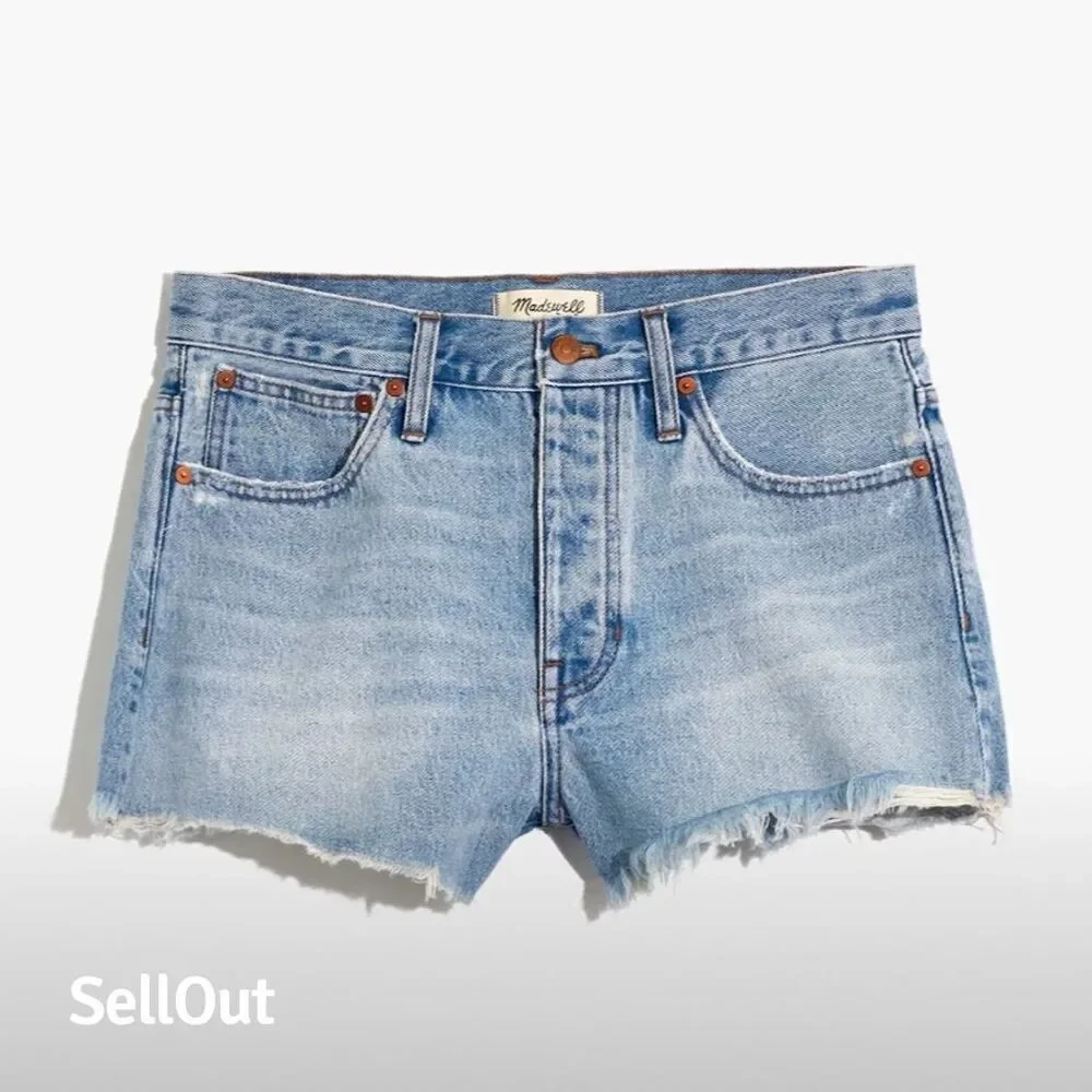 Madewell Women's Relaxed Denim Shorts Blue Standard Size‎ 28 Cedarcroft Wash